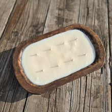 Load image into Gallery viewer, 2 lb Wooden Dough Bowl Candle COWBOY