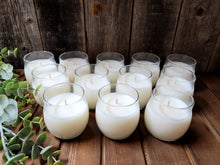 Load image into Gallery viewer, Set of 12 Glass Whisper Votives Highly Scented SOY