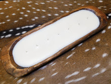 Load image into Gallery viewer, Wooden Dough Bowl 2 LBS Soy Wax