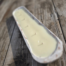 Load image into Gallery viewer, 2 lb Wooden Dough Bowl Candle LEATHER
