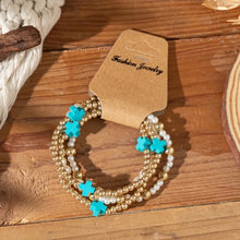 Load image into Gallery viewer, Set of 4 Beaded Cross Bracelets
