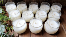 Load image into Gallery viewer, Set of 12 Glass Whisper Votives Highly Scented SOY
