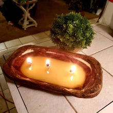 Load image into Gallery viewer, FARM HOUSE Wooden Dough Bowl 1 LB Candle #1 BEST SELLER

