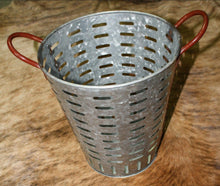 Load image into Gallery viewer, Galvanized Rustic OLIVE BUCKET Farm House Decor
